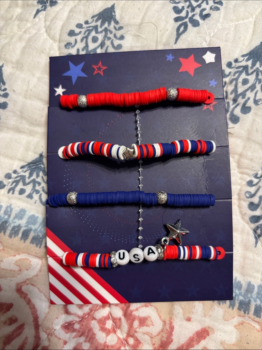 ACME Red, White & Blue Kids Bracelet Set